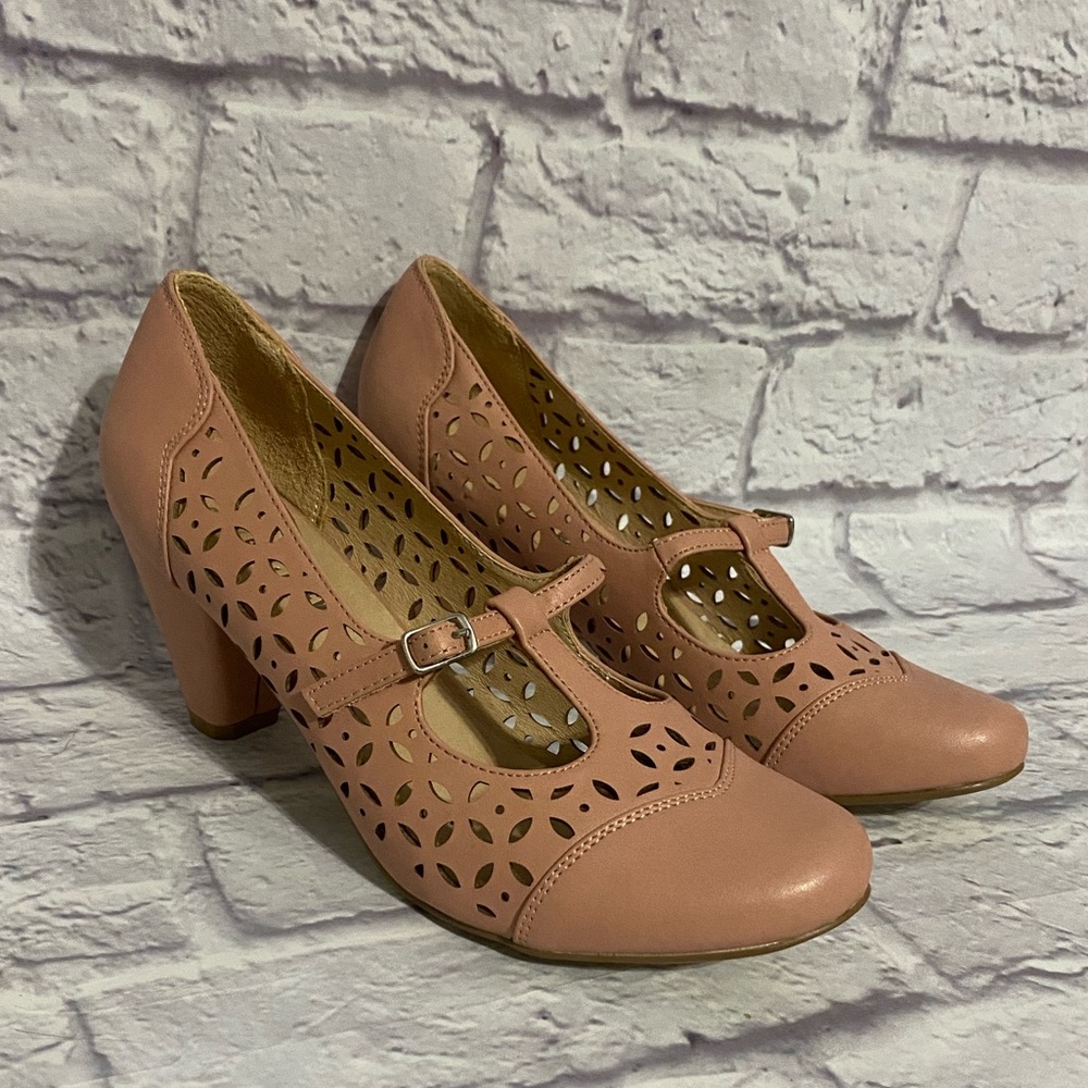 Chelsea Crew T-Strap Heels
